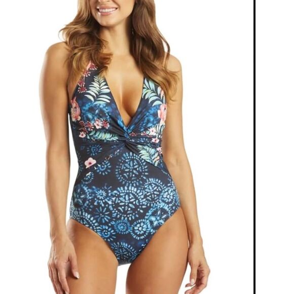 Johnny Was - Annia Twist One Piece- Extra Small- NWT - Picture 1 of 11